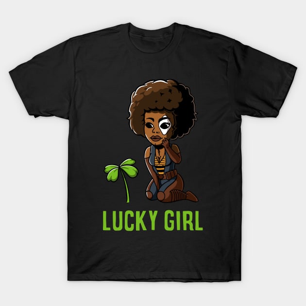 Lucky girl T-Shirt by zemluke